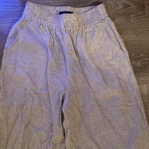 Forever 21 Striped wide leg dress pants